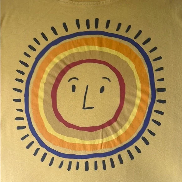 Tea Collection Sunny Face Yellow Tee - Picture 3 of 3